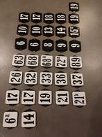 Emaille huisnummers (klein model), Ophalen of Verzenden, Winkel, Super of Benzinepomp, Zegels, Bonnen of Punten