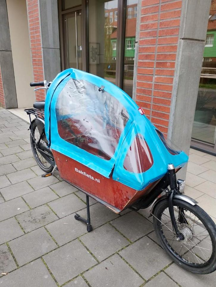 Bakfiets, Fietsen en Brommers, Fietsen | Bakfietsen, Gebruikt, 2 kinderen, Huif, Ophalen