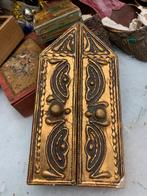 Antiek Italiaans Reisaltaar - Drieluik met Maria en Engelen, Ophalen of Verzenden