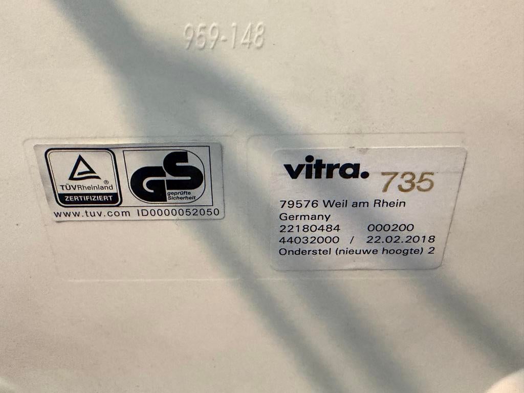 Vitra Eames DAR stoel - wit met zwart onderstel - topstaat, Ophalen, Kunststof, Wit, Zo goed als nieuw