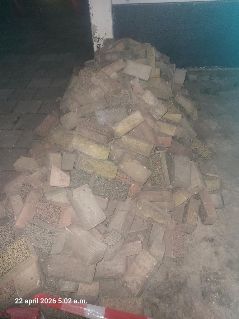 Klinkers, standaard maat., Ophalen, Beton, 10 m² of meer, Klinkers