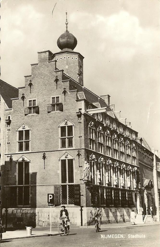 TW26-108 Nijmegen 1966 stadhuis (Hema) nr. 766, Verzamelen, Verzenden, 1960 tot 1980, Gelopen, Gelderland