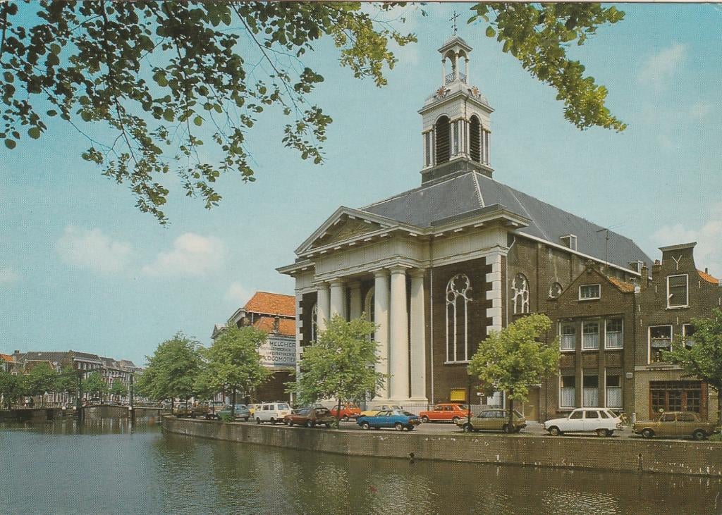SCHIEDAM Lange Haven met Kerk en Auto's, Verzenden, 1960 tot 1980, Ongelopen, Zuid-Holland