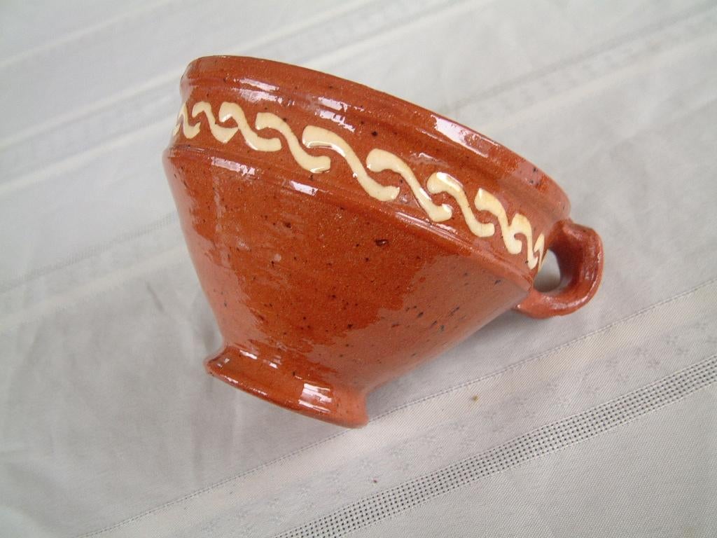 Oude Workumer aardewerk pot test met oor nr.3. germerkt, Ophalen of Verzenden, Gebruikt