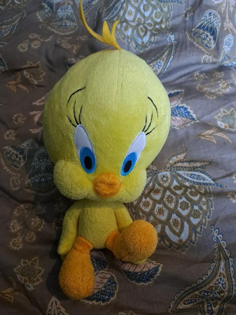 Tweety knuffel - Gebruikt maar kan nog een ronde mee, Gebruikt, Overige merken, Overige typen, Ophalen of Verzenden