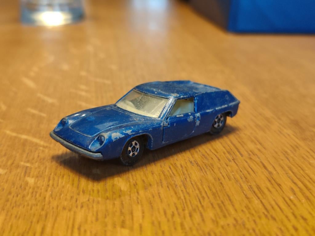Matchbox Lotus Europa BLAUW, Ophalen of Verzenden, Zo goed als nieuw, Auto