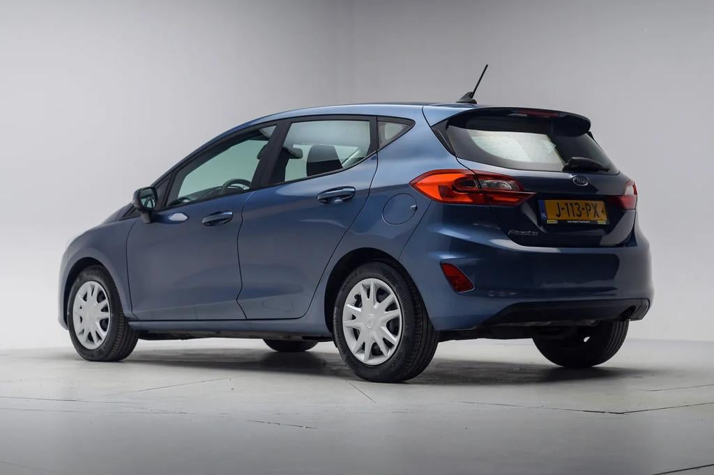 Ford Fiesta 1.0 EcoBoost Connected [ Navi Airco Cruise ], Auto's, Gebruikt, 95 pk, 1064 kg, Blauw