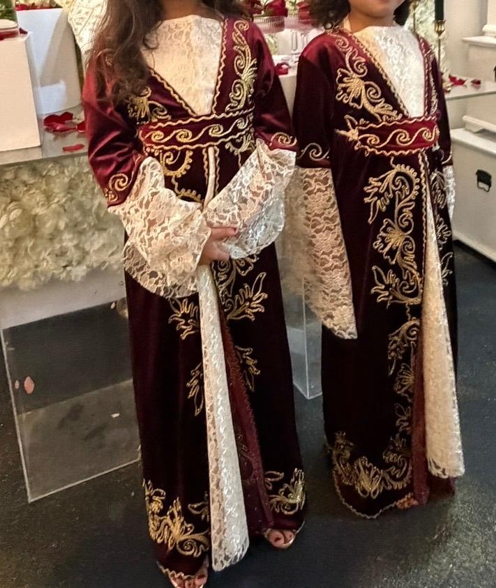 Turkse kinder bruidsmeisjes kina jurk, Ophalen, Zo goed als nieuw, Maat 34 (XS) of kleiner, Rood