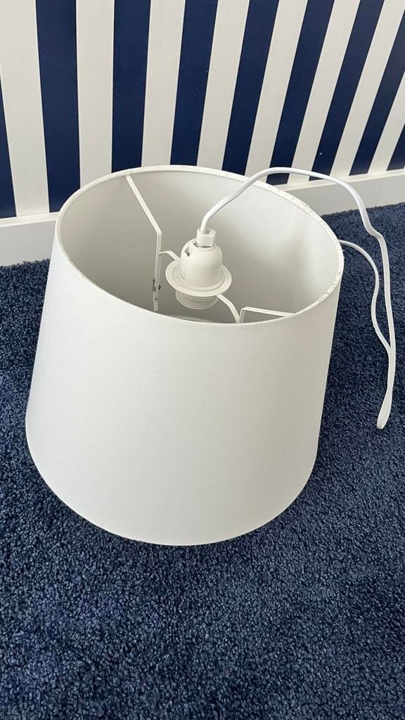 Ikea SKOTTORP lampenkap wit - Zo goed als nieuw, Ophalen, Zo goed als nieuw, Wit, Rond