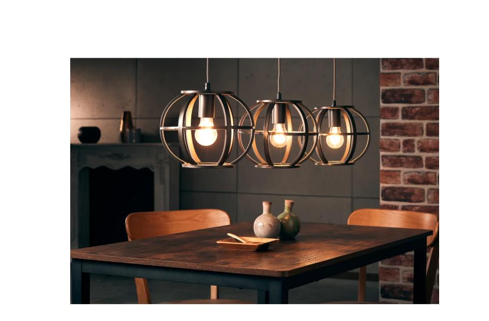 Brilliant Basia Hanglamp 3-lichts E27 Zwart NIEUW, Modern retro, Nieuw, Ophalen of Verzenden, Metaal