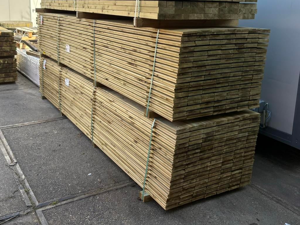 NIEUWE Tuinplank Schuttingplank Planken Plank 16x140x4000, Tuin en Terras, Palen, Balken en Planken, Ophalen, Zo goed als nieuw