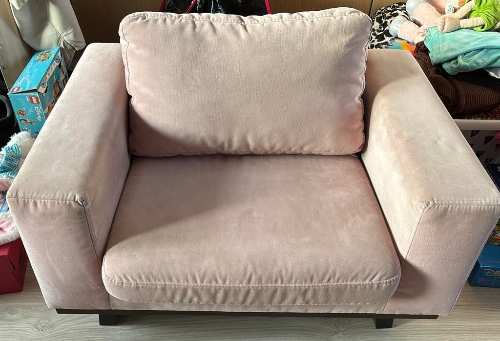 Roze kinderfauteuil Torino, Ophalen, Gebruikt, Eenpersoons, Minder dan 75 cm