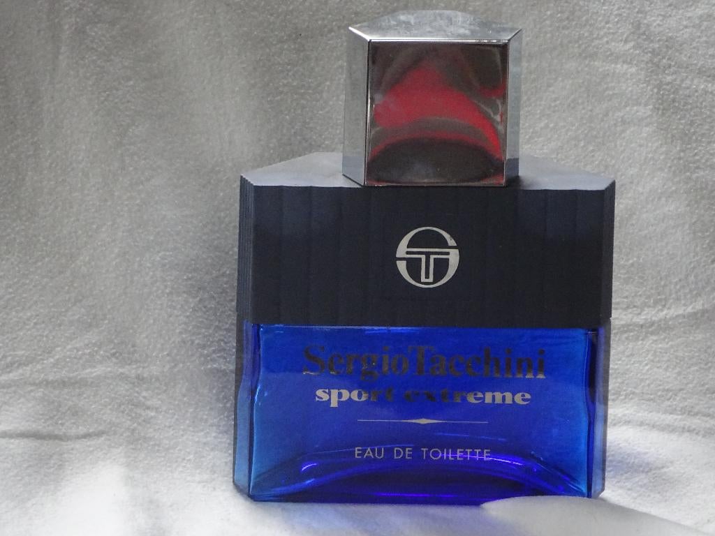 Grote Demo Fles Sergio Tacchini Sport extreme, Ophalen of Verzenden, Gebruikt, Parfumfles