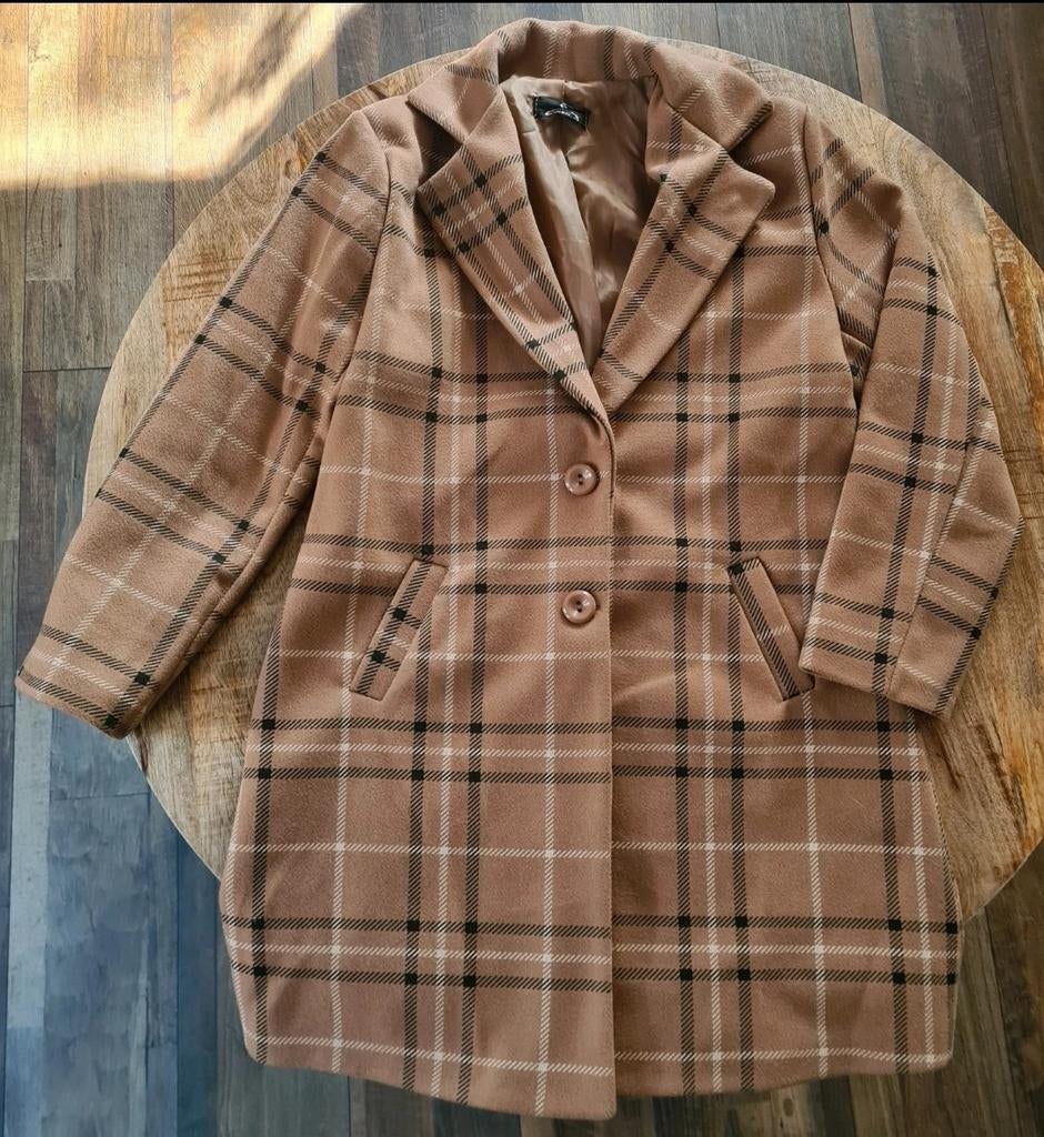 Mooie manteljas maat 42, Ophalen of Verzenden, Zo goed als nieuw, Maat 42/44 (L)