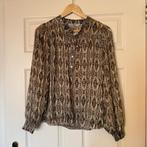 Summum Woman beige/groene blouse maat 34, Kleding | Dames, Blouses en Tunieken, Summum Woman, Beige, Ophalen of Verzenden, Zo goed als nieuw