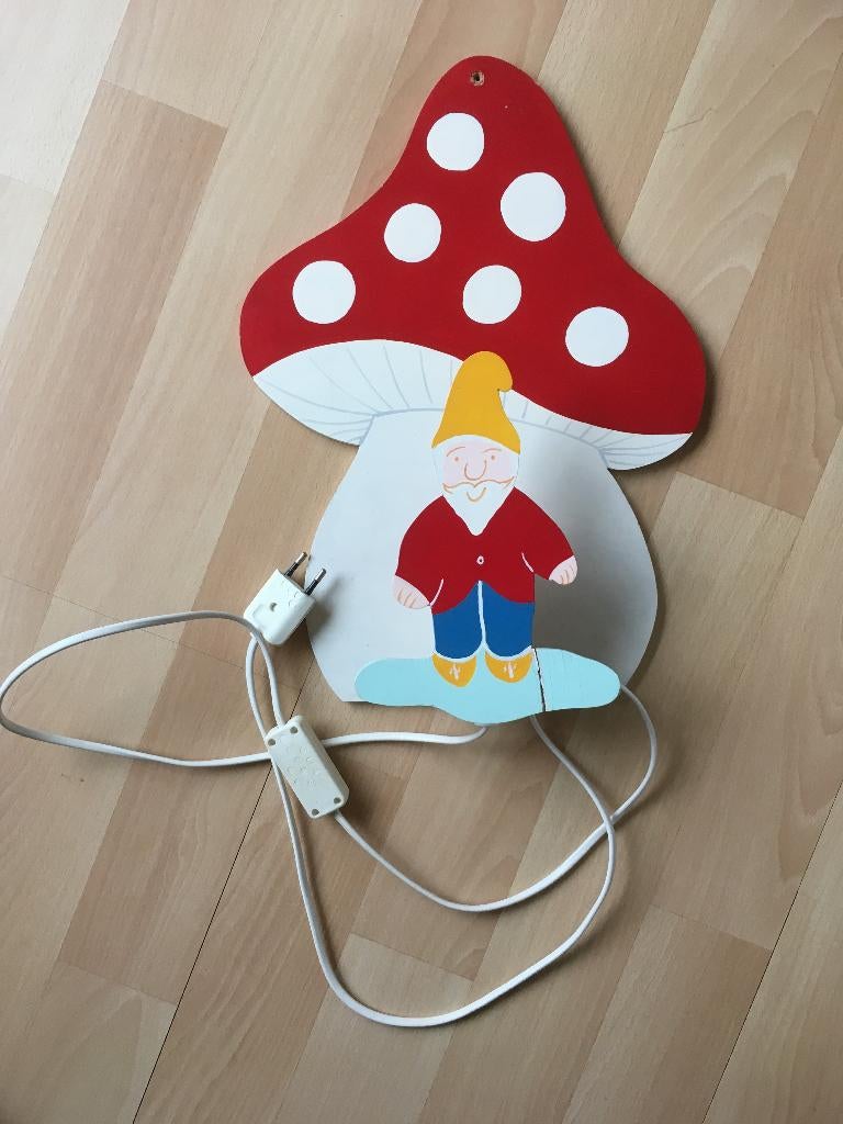 Kabouter lampje en kapstokje, Ophalen of Verzenden, Gebruikt, Lamp