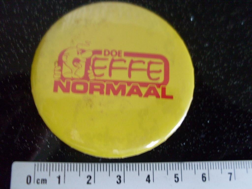 button doe effe normaal logo strip, Verzenden, Zo goed als nieuw, Overige onderwerpen, Button
