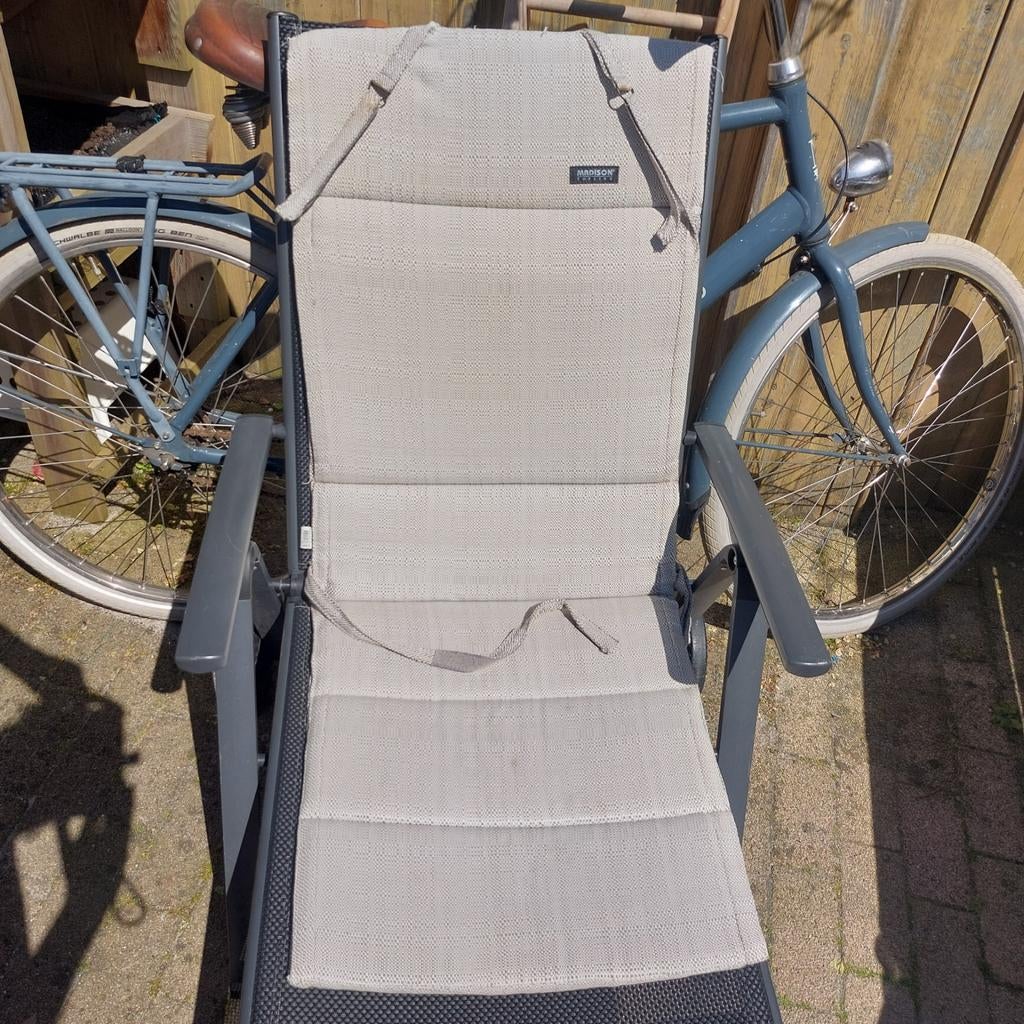 Madison topline tuinstoelkussens 4 stuks, Ophalen of Verzenden, Gebruikt, Overige materialen, Verstelbaar