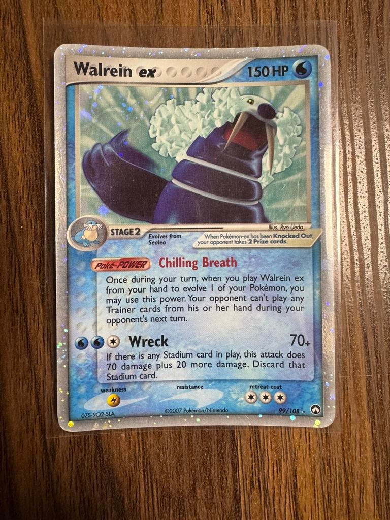 Pokemon Walrein ex Holo 99/108 EX Power Keepers 2007, Ophalen of Verzenden, Zo goed als nieuw