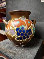 Puntgave grote pot gouda plateel, Ophalen