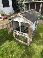 Kippenhokje konijnenhok met ren en slaaphok, Dieren en Toebehoren, Pluimvee | Toebehoren, Ophalen, Zo goed als nieuw, Kippenhok of Kippenren