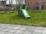 Speeltoestel met glijbaan, klimrek en wipwap - Opknapper, Ophalen, Gebruikt, Glijbaan, Aanbouwonderdeel
