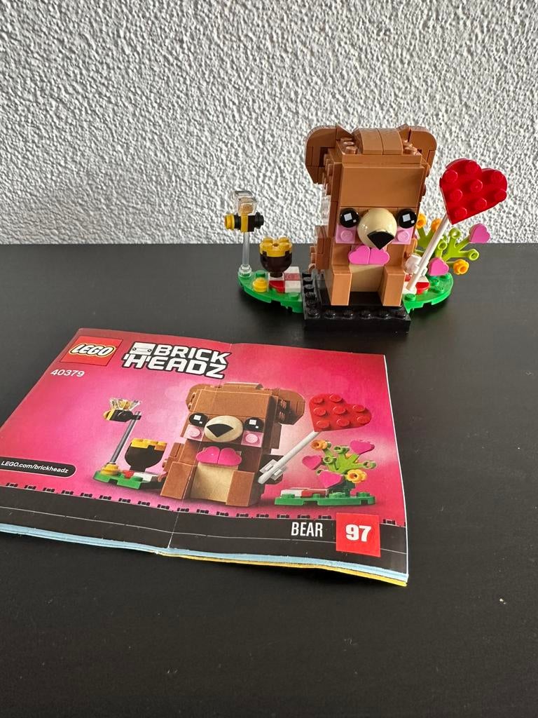 Lego 40379 Brickheadz Valentijnsbeer, Kinderen en Baby's, Speelgoed | Duplo en Lego, Ophalen of Verzenden, Zo goed als nieuw, Complete set