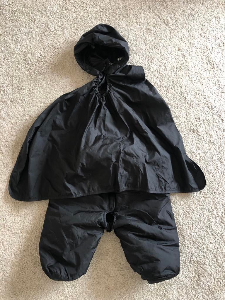 Deryan voetenzak poncho voor op de fiets, Ophalen of Verzenden, Gebruikt, Regenpak