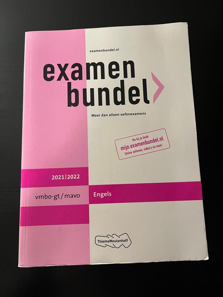 Examenbundel Engels VMBO/TL, Ophalen of Verzenden, Zo goed als nieuw, VMBO, Engels