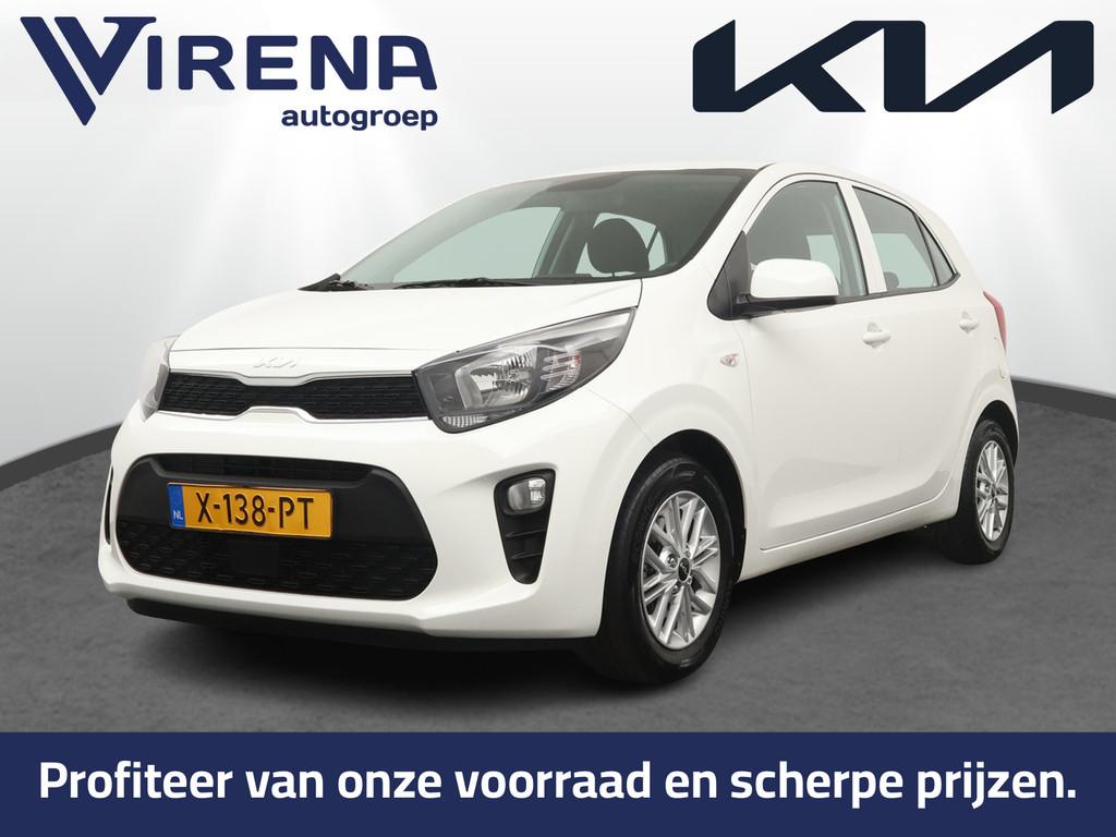 Kia Picanto 1.0 DPi DynamicLine - Achteruitrij camera - Blue, Auto's, Stof, Gebruikt, Met garantie (alle), 4 stoelen