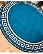 XL rond vloerkleed tapijt 200cm ronde cirkel Chinese stijl, Blauw, Rond, Ophalen of Verzenden, H