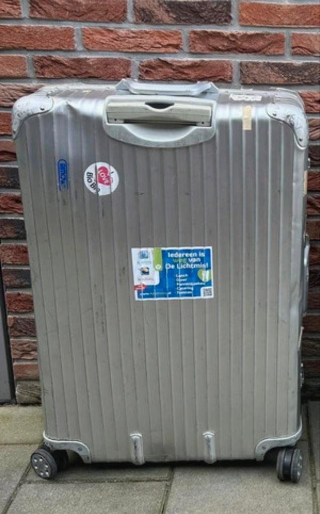 Rimowa koffer XL, Sieraden, Tassen en Uiterlijk, Koffers, Gebruikt, Metaal, 70 cm of meer, 45 tot 55 cm, Uitschuifbare handgreep