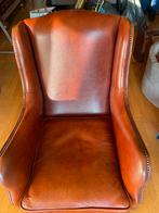 Originele Chesterfield Zitstoel - Bruin Leer, Gebruikt, Bruin, ., Leer