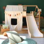 Kinder Houten Kura bed met Glijbaan en Dakje - Als nieuw, Ophalen, Zo goed als nieuw, Stapelbed
