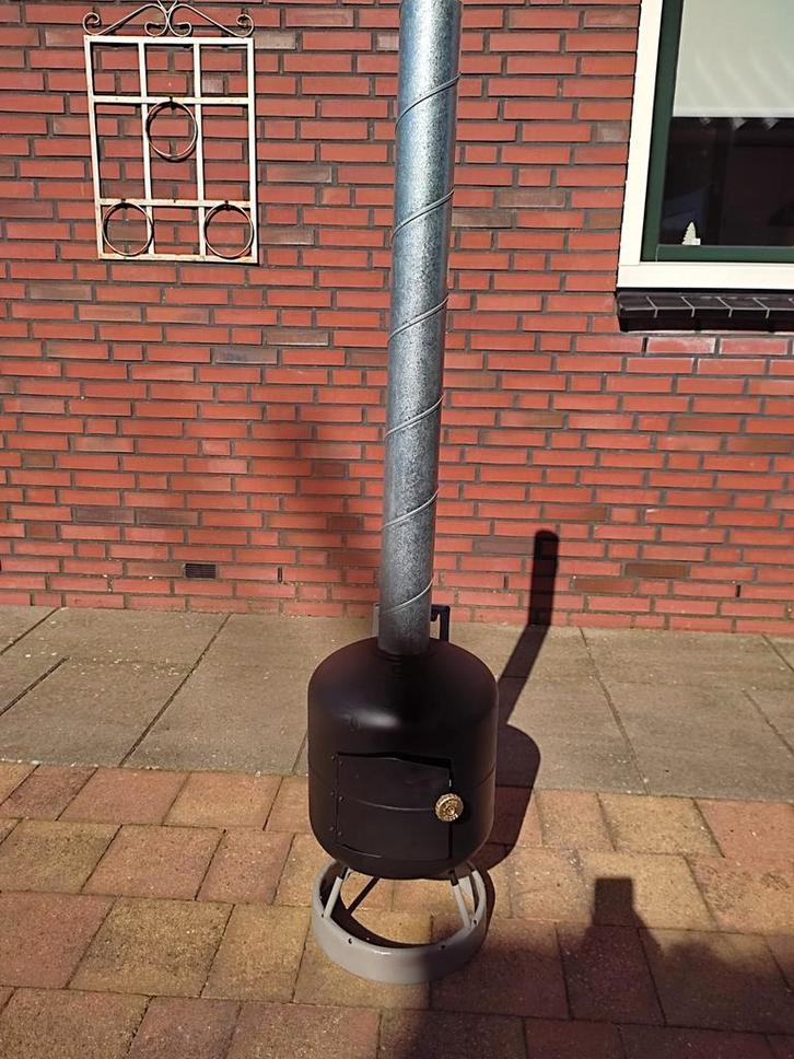Tuinhaard 🔥houtkachel met pijp 🔥rookkanaal, Tuin en Terras, Tuinhaarden, Ophalen