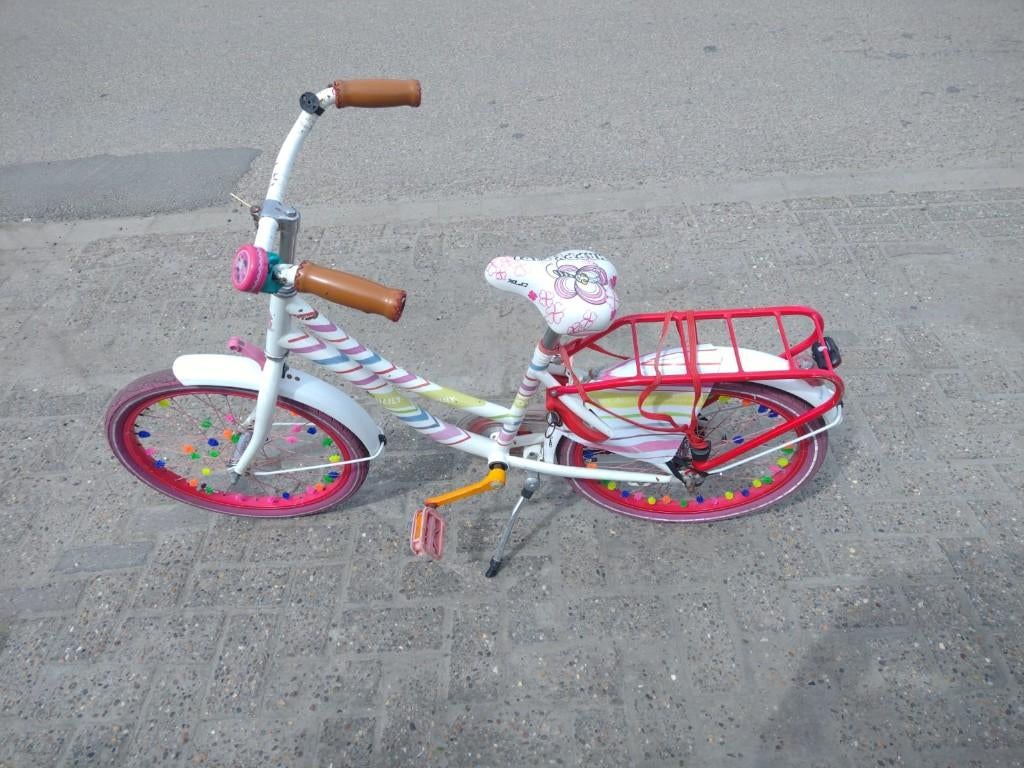 Meisjesfiets, Ophalen, Gebruikt, Terugtraprem, 20 inch
