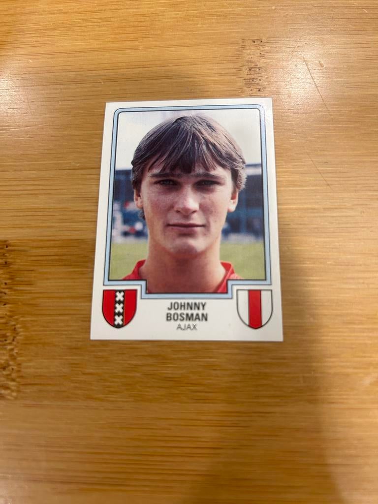 Panini Voetbal 86 Plaatje Johnny Bosman Ajax, Ophalen of Verzenden, Zo goed als nieuw, Plaatje