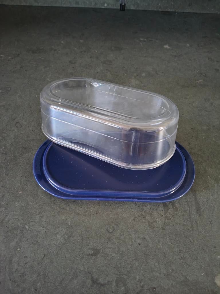 Tupperware botervloot, Huis en Inrichting, Keuken | Tupperware, Ophalen of Verzenden, Gebruikt, Blauw, Overige typen