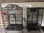 2 vogelkooien, Dieren en Toebehoren, Vogels | Hokken en Kooien, Ophalen, Zo goed als nieuw, Hout, Vogelkooi