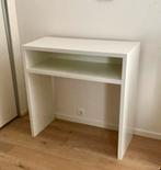Witte sidetable met opbergvak, Ophalen, Overige materialen, Gebruikt, 50 tot 100 cm