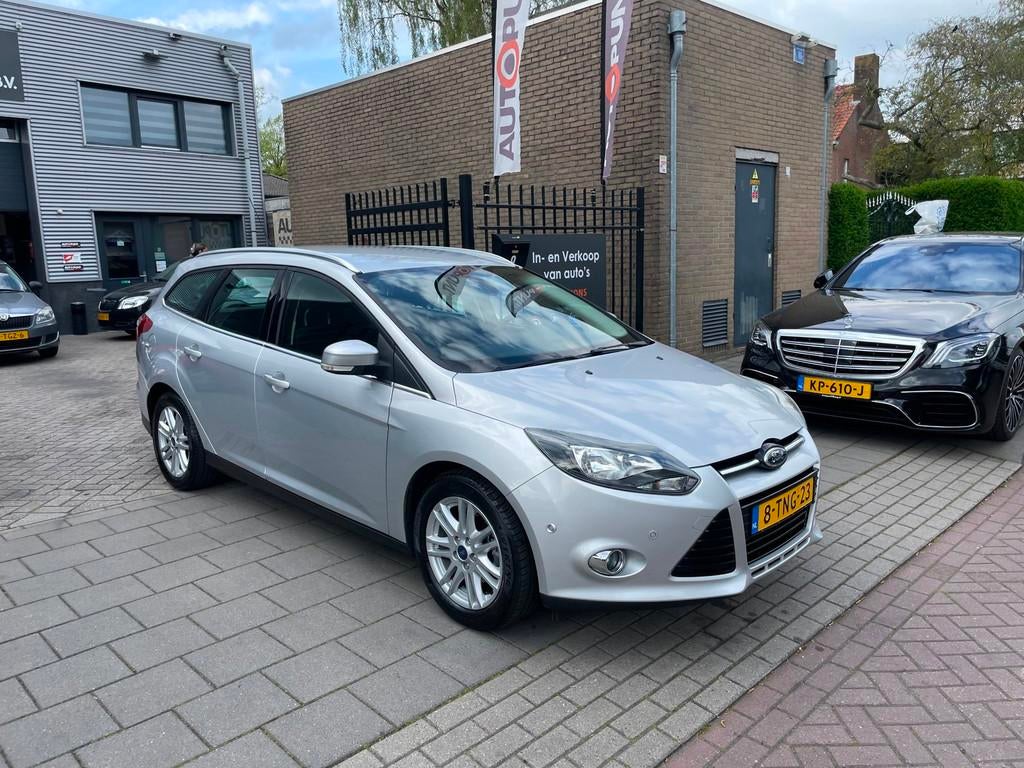 Ford Focus Wagon 1.0 EcoBoost Edition Plus Airco 6Bak NAP AP, Euro 5, Gebruikt, Leder en Stof, Origineel Nederlands