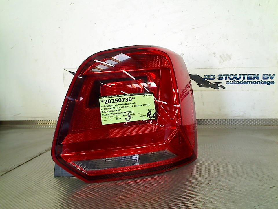 Achterlicht Rechts Volkswagen Polo V (6R) 2017 6C0945112, Auto-onderdelen, Verlichting, Gebruikt, Volkswagen, Volkswagen AG, Kundenbetreuung@volkswagen.de