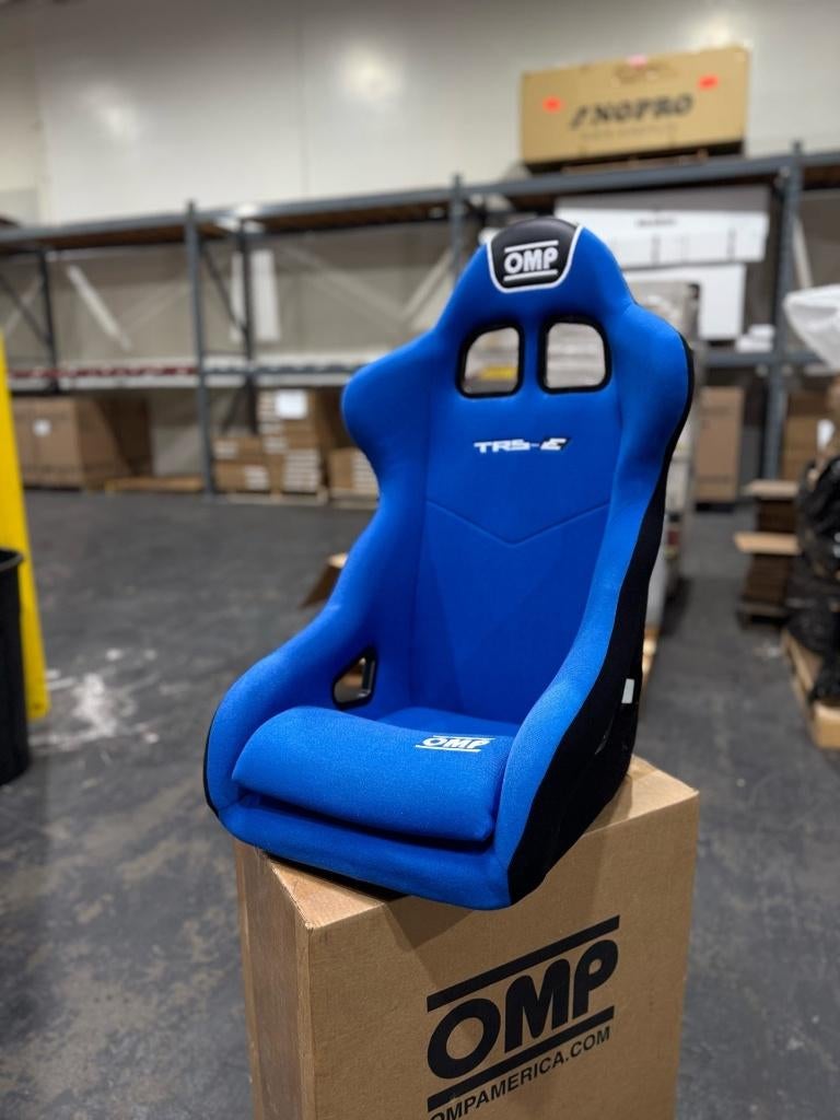 OMP TRS-E blauw kuipstoel racestoel sportstoel autostoel, Auto diversen, Tuning en Styling, Ophalen of Verzenden