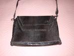 Prachtige nieuw leren bruine schoudertas slangenprint metaal, Overige merken, Bruin, Nieuw, Ophalen of Verzenden