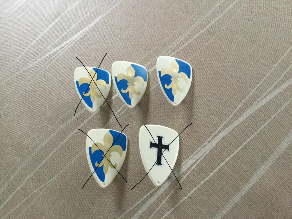 Playmobil schilden., Kinderen en Baby's, Speelgoed | Playmobil, Ophalen of Verzenden, Zo goed als nieuw