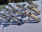 Te koop 10 x  deurbeslag nikkel mat, Ophalen, Gebruikt, Rvs, Klink of Kruk