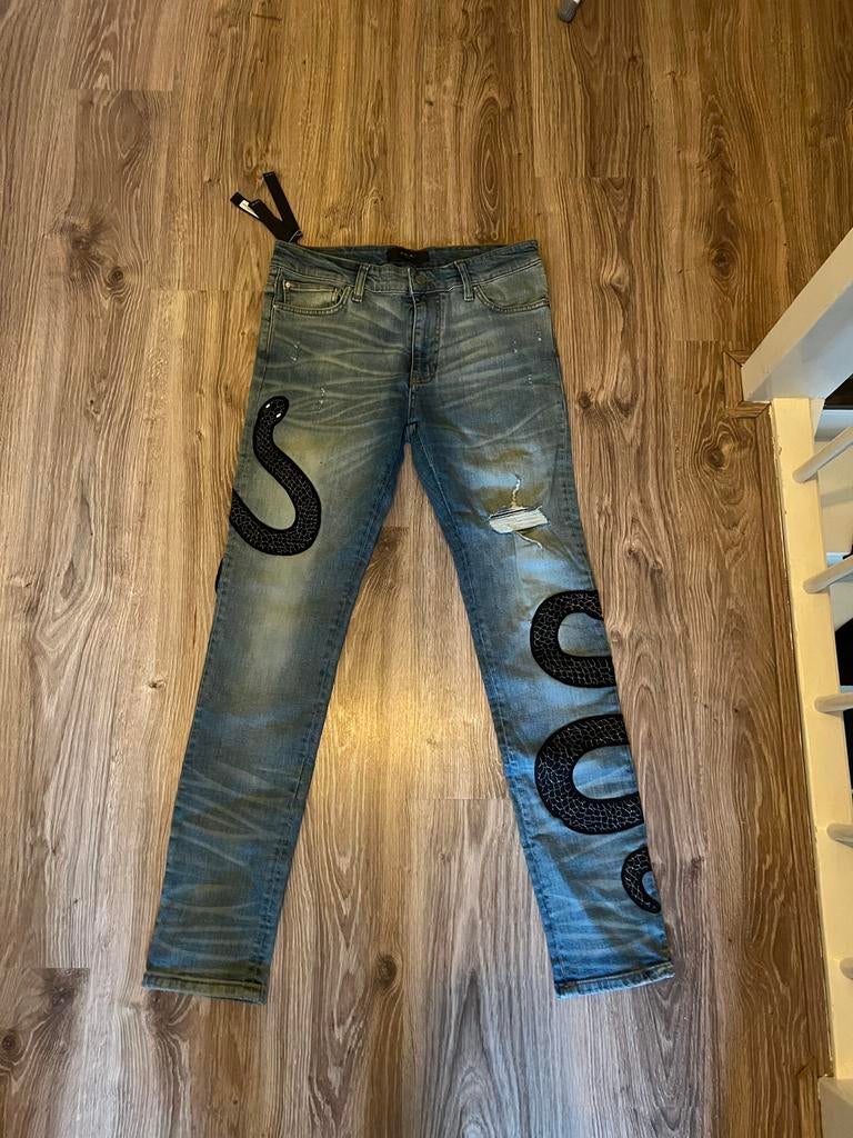 Nieuwe Amiri Spijkerbroeken - Maten 34 & 36 Beschikbaar, Ophalen of Verzenden, Nieuw, Blauw, W33 - W34 (confectie 48/50)