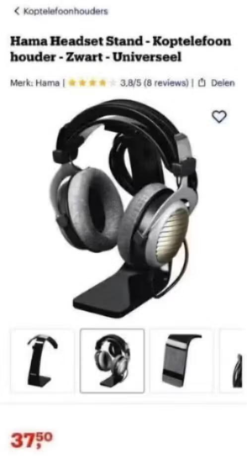 NIEUW! Hama koptelefoon standaard met kabelhouder €12,99, Computers en Software, Headsets, Nieuw, Ophalen of Verzenden