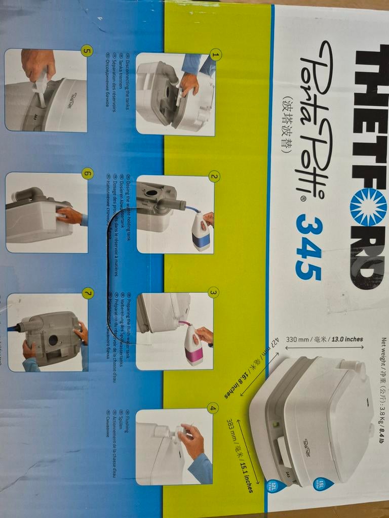 Porta potti 345, Ophalen of Verzenden, Zo goed als nieuw