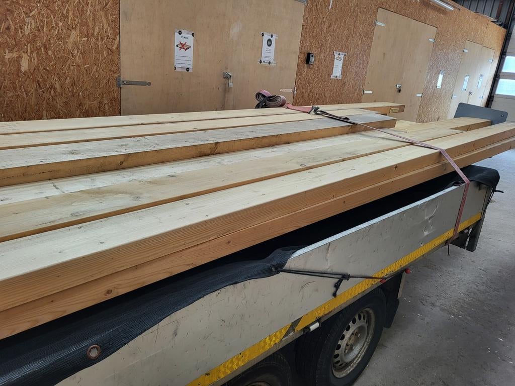 Houten balken van 300cm tot 540cm lang, Nieuw, Ophalen of Verzenden, Balk, Vuren